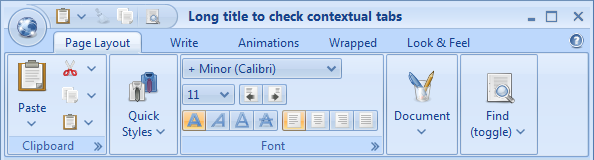تعلم كيفية إنشاء شريط أدوات مخصص مثل شريط Office2007 بإستخدام المكتبة Flamingo’s ribbon 444192626