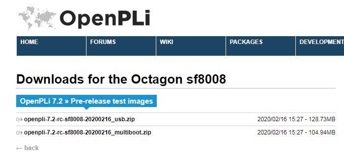 OpenPLi   OCTAGON 8008